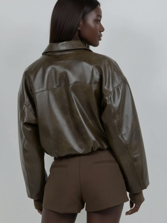 OLIVE MOTO JACKET