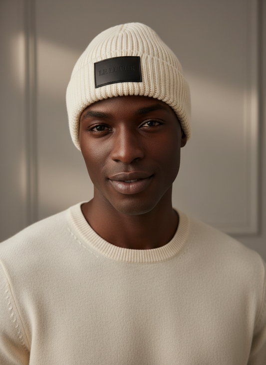 LE LUEUR Beanie on Male Model