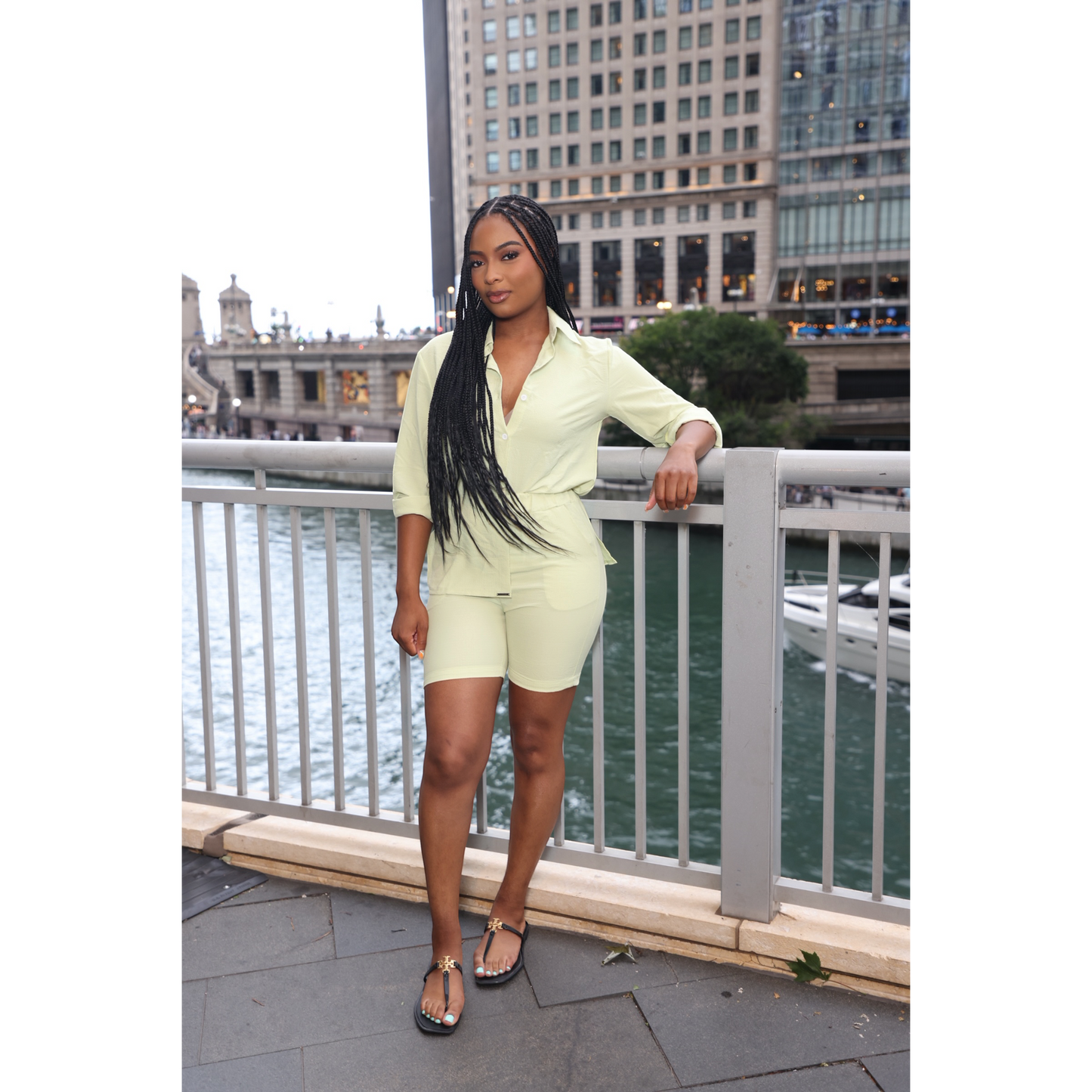 Sage Short Set