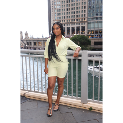 Sage Short Set