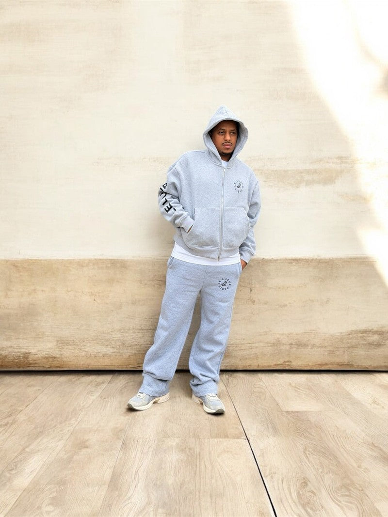 Distressed Straight Sweatpants