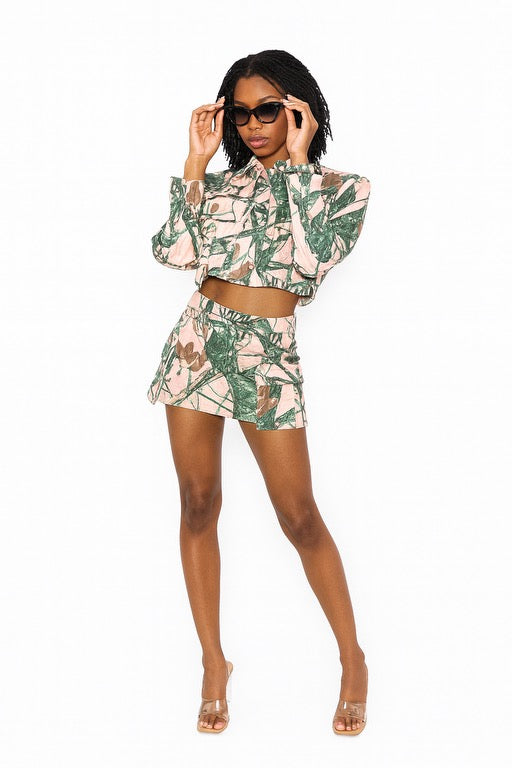 Jacqui Skirt and Jacket Set