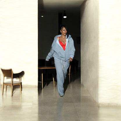 Distressed Straight Sweatpants