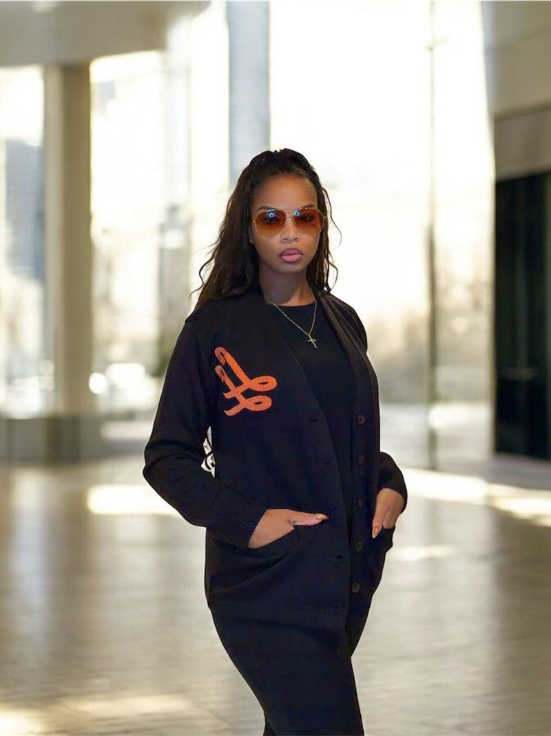 Luxe Varsity Knit Cardigan
