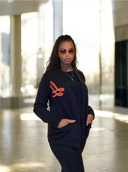 Luxe Varsity Knit Cardigan