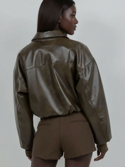OLIVE MOTO JACKET