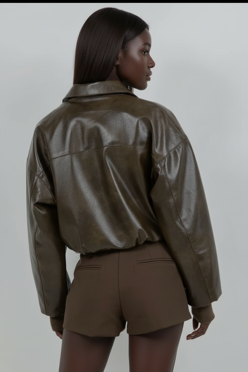 Back view with brown-skinned model