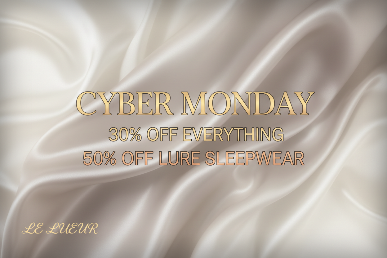Cyber Monday Banner with LE LUEUR Branding