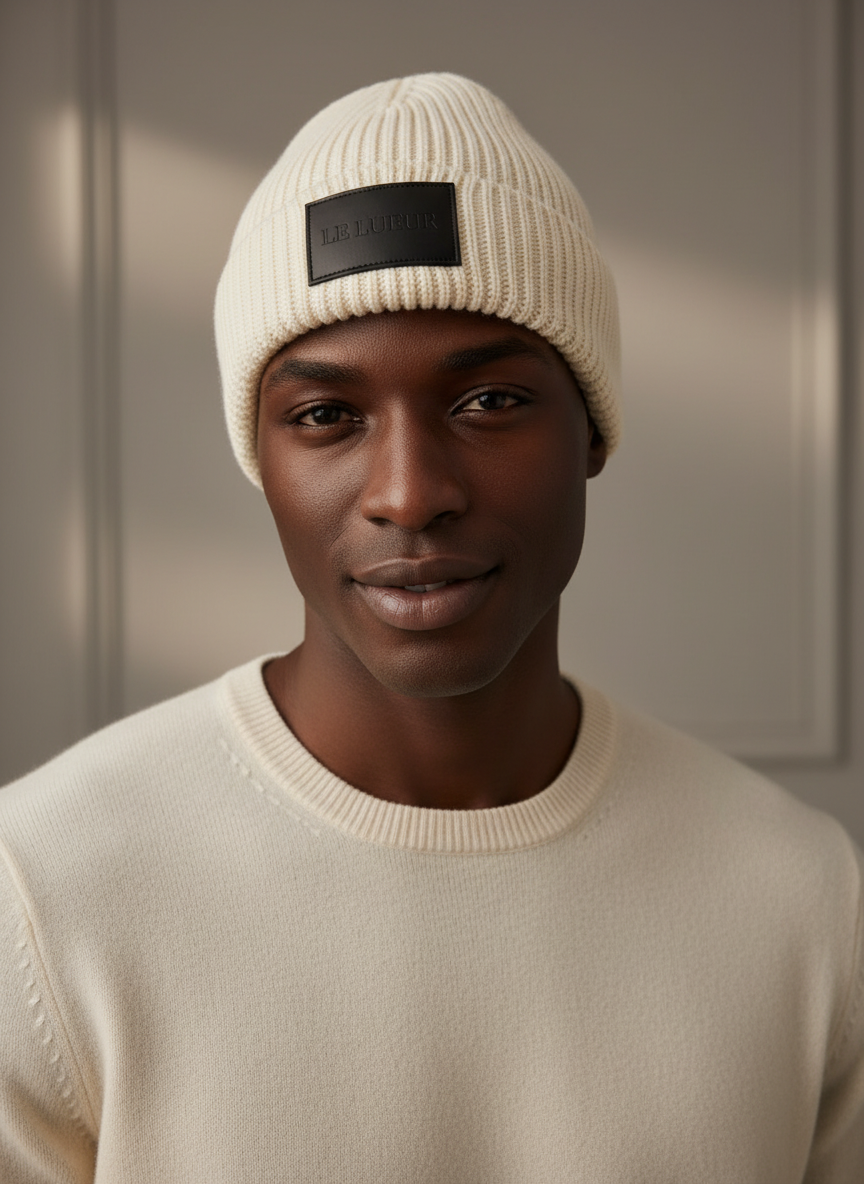 LE LUEUR Beanie on Male Model
